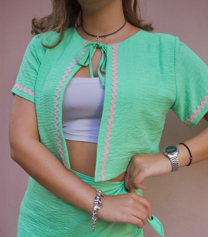 Skort Green Set