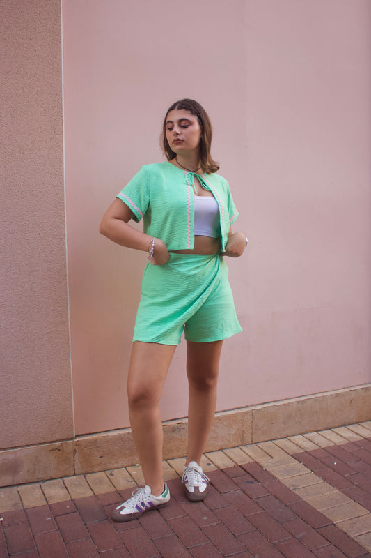 Skort Green Set